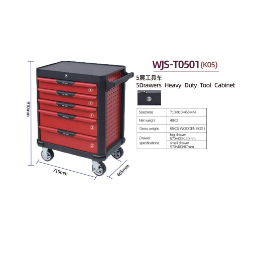 5 drawers tool cabinet