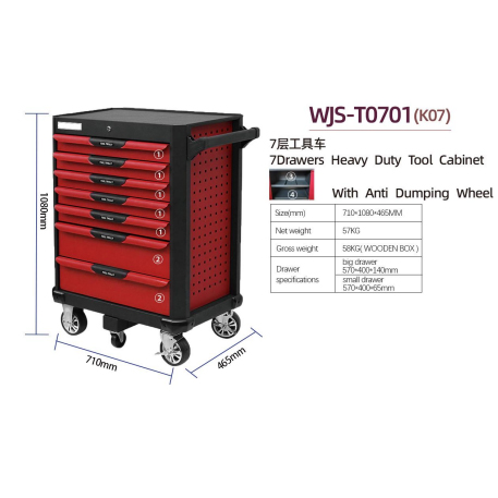 7 drawers tool cabinet